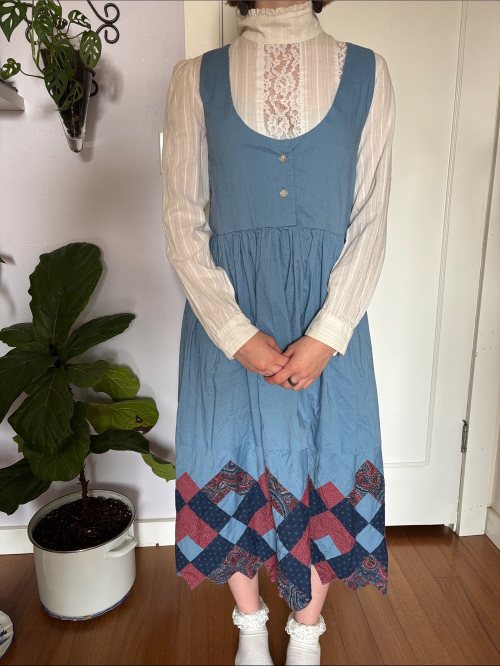Handmade Quilted Cotton Dress